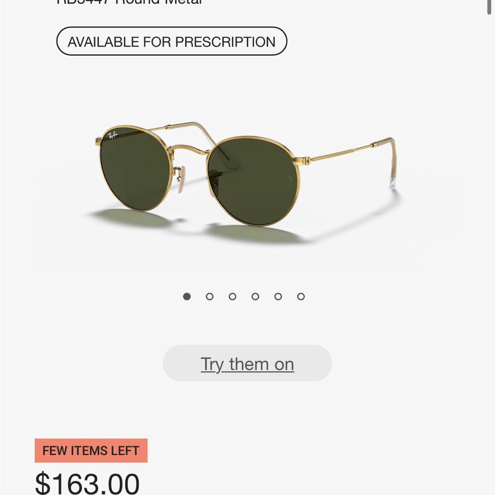 RAY BAN ROUND METAL SUNNIES